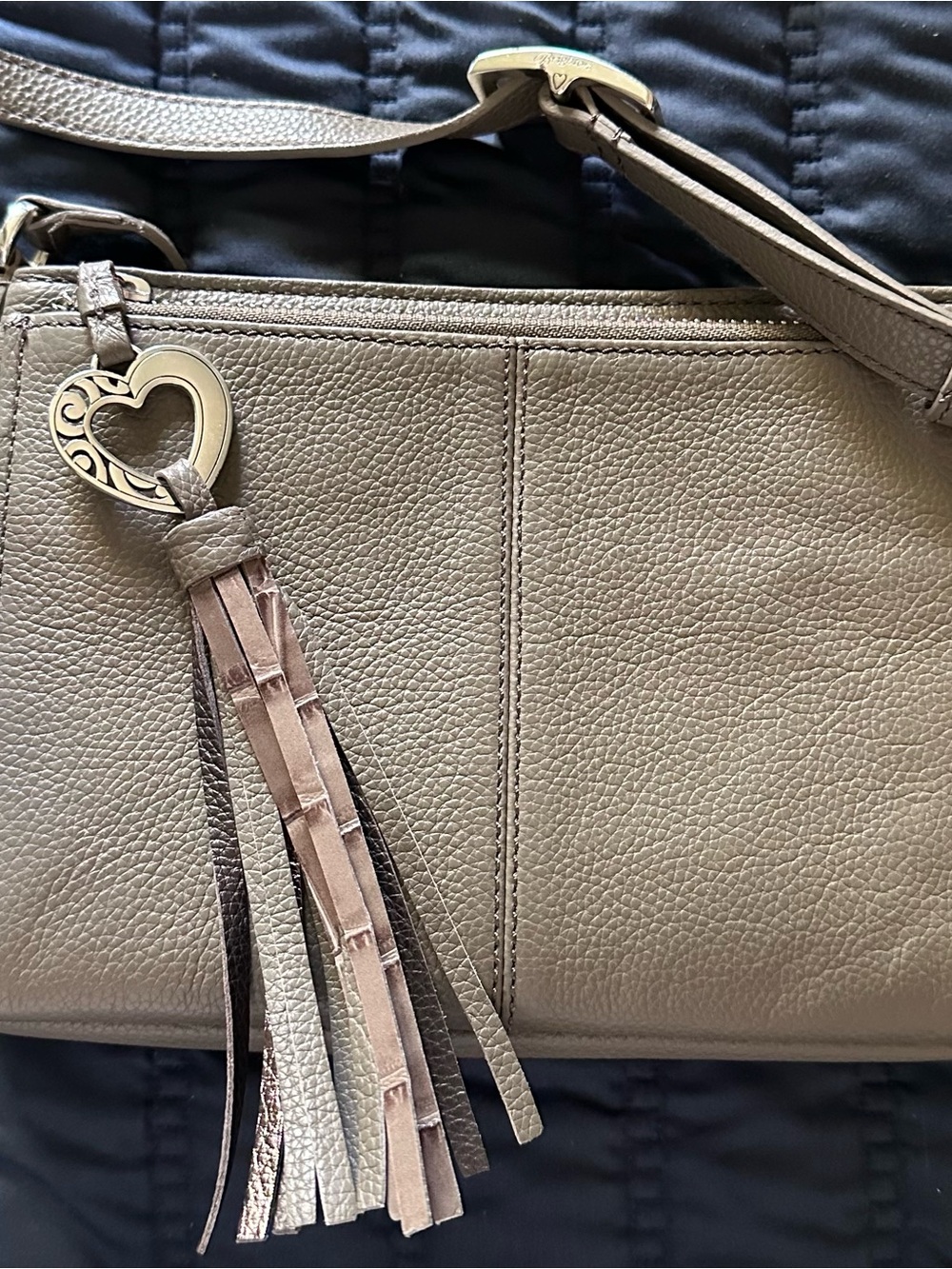 Brighton Barbados City Organizer Leather Crossbody